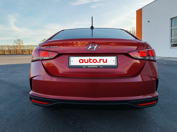 2021 Hyundai Solaris II Рестайлинг, красный, 1145000 рублей - вид 6