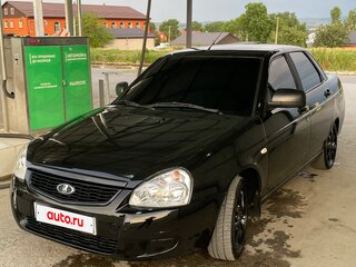 2018 Lada (ВАЗ) Priora I Рестайлинг, чёрный, 610000 рублей, вид 1