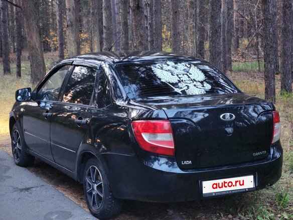 2012 Lada (ВАЗ) Granta I, чёрный, 109999 рублей - вид 12