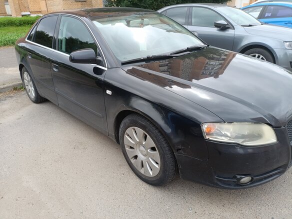 2007 Audi A4 III (B7), чёрный - вид 1