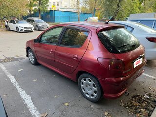 2007 Peugeot 206, красный, 180000 рублей, вид 3