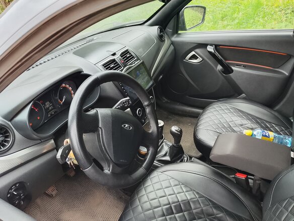 2022 Lada (ВАЗ) Granta I Рестайлинг, серый, 605000 рублей - вид 5