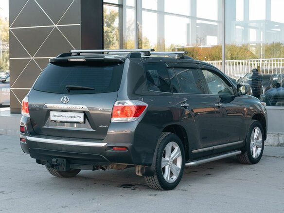 2011 Toyota Highlander II (XU40) Рестайлинг, серый - вид 4