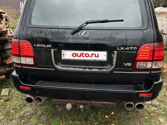 2001 Lexus LX 470 II, чёрный, 1050000 рублей - вид 3
