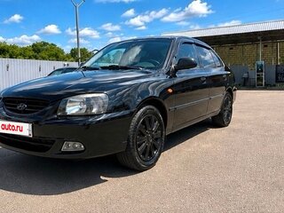 2006 Hyundai Accent ТагАЗ II, чёрный, 370000 рублей, вид 1