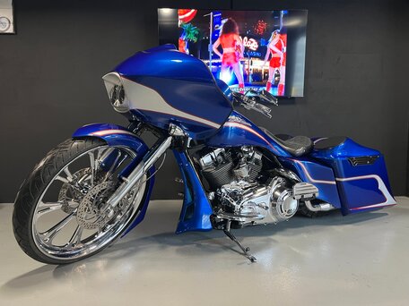 2007 Harley-Davidson Road Glide, синий, 1750000 рублей, вид 3