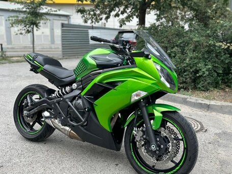 2012 Kawasaki ER-6F (Ninja 650R), зелёный, 570000 рублей, вид 3
