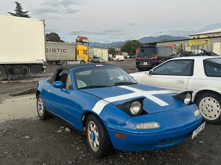 1989 Mazda MX-5 I (NA), синий, 1380000 рублей, вид 2