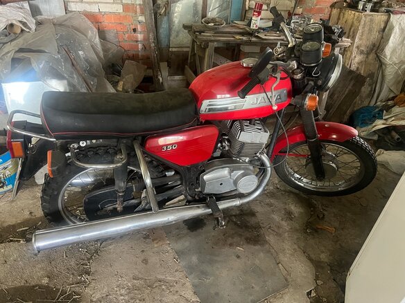 1986 Jawa 350/638, красный, 160000 рублей - вид 3