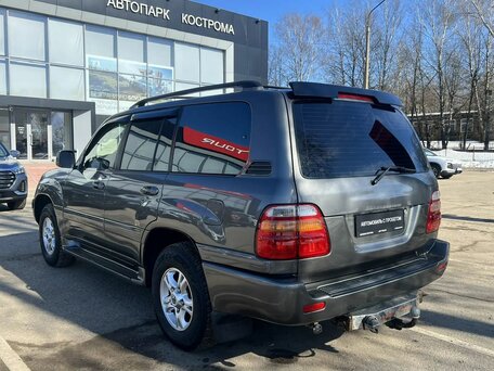 2002 Toyota Land Cruiser Cygnus 100 Series Рестайлинг 1, серый, 1299000 рублей, вид 5