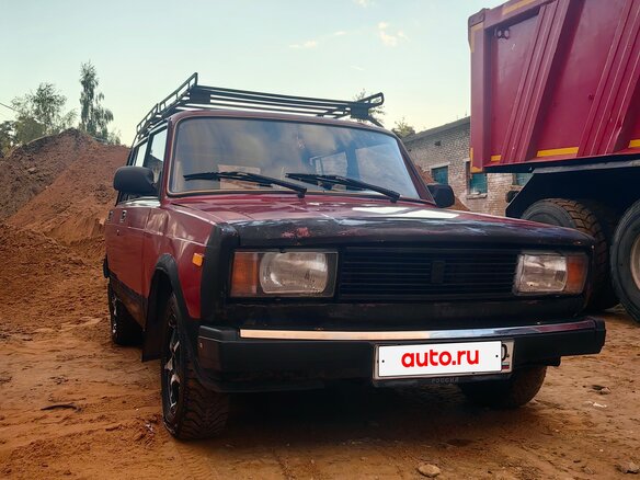 2007 Lada (ВАЗ) 2104, красный, 149999 рублей - вид 3
