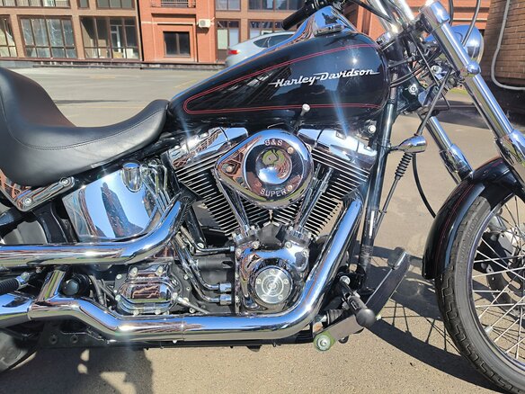 2001 Harley-Davidson Softail Deuce, чёрный, 750000 рублей - вид 7