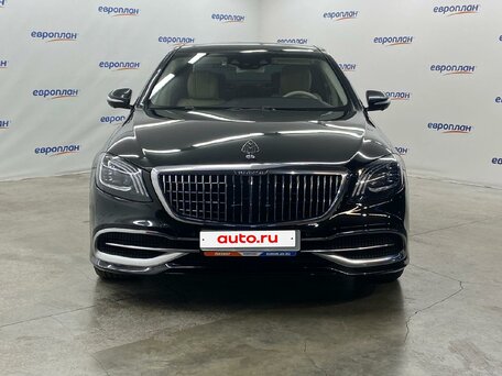 2019 Mercedes-Benz Maybach S-Класс 560 I (X222) Рестайлинг, чёрный, 7600000 рублей, вид 5