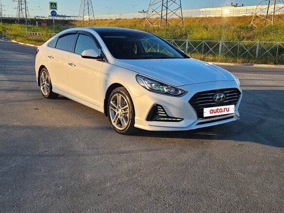 2017 Hyundai Sonata VII (LF), белый, 1820000 рублей - вид 5