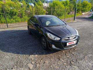 2012 Hyundai Solaris I, чёрный, 770000 рублей, вид 3