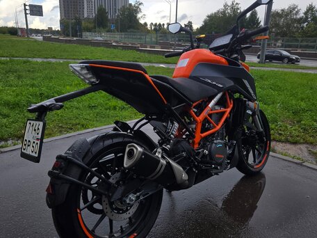 2023 KTM 390 Duke, оранжевый, 470000 рублей, вид 4