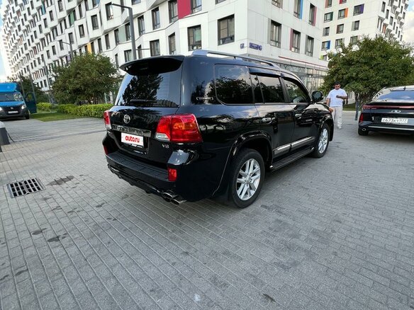 2015 Toyota Land Cruiser 200 Series Рестайлинг 1, чёрный - вид 6