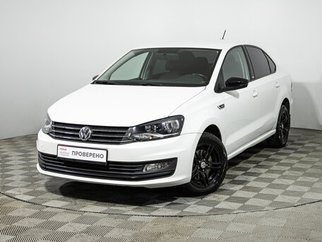 2017 Volkswagen Polo V Рестайлинг, белый, 1199700 рублей, вид 1