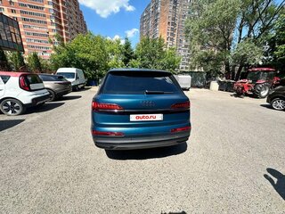 2021 Audi Q7 45 TDI II (4M) Рестайлинг, синий, 9000000 рублей, вид 4