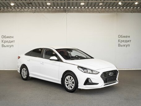 2017 Hyundai Sonata VII (LF) Рестайлинг, белый, 1599000 рублей, вид 3