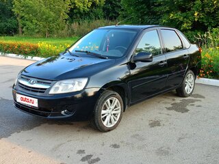 2013 Lada (ВАЗ) Granta I, чёрный, 430000 рублей, вид 1