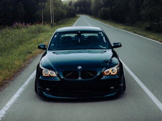 2004 BMW 5 серии 525i V (E60/E61), синий, 1400000 рублей, вид 1