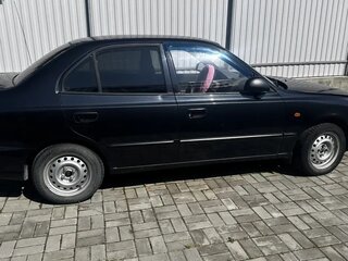 2008 Hyundai Accent ТагАЗ II, чёрный, 380000 рублей, вид 2