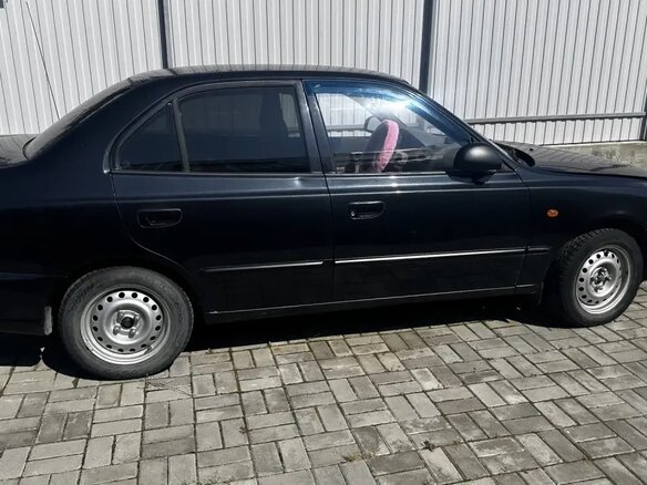 2008 Hyundai Accent ТагАЗ II, чёрный, 380000 рублей - вид 1
