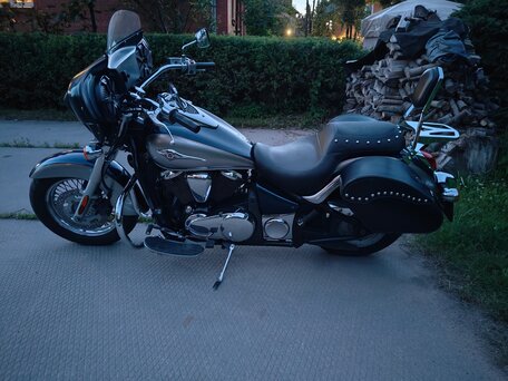 2006 Kawasaki VN900 Vulcan, серебристый, 650000 рублей, вид 1