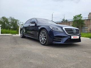 2018 Mercedes-Benz S-Класс 560 VI (W222, C217) Рестайлинг, синий, 5050000 рублей, вид 3