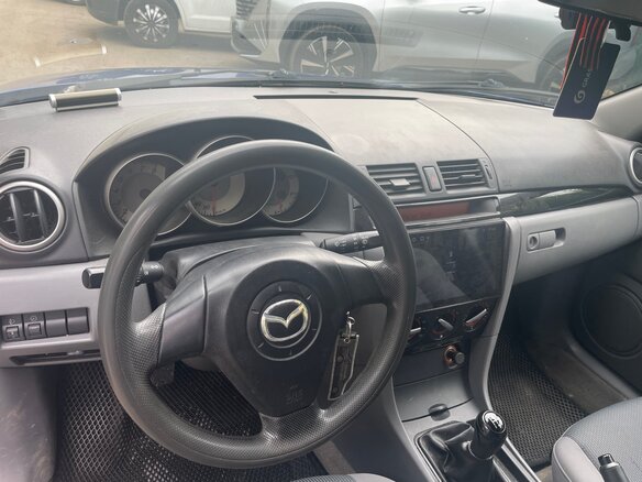 2008 Mazda 3 I (BK) Рестайлинг, синий, 430000 рублей - вид 6