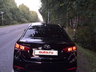 2017 Hyundai Solaris II, чёрный, 1415000 рублей, вид 2