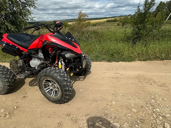 2017 Yamaha Raptor YFM250, красный, 180000 рублей - вид 2