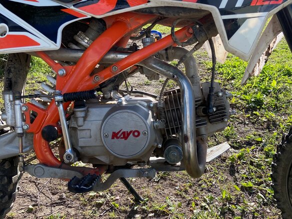 2022 Kayo Basic TT125EM, оранжевый, 79990 рублей - вид 4