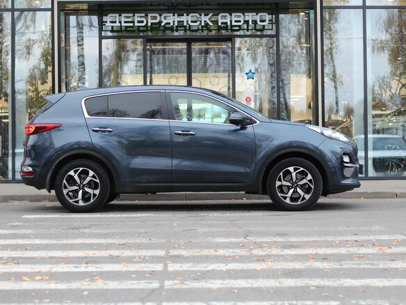 2019 Kia Sportage IV Рестайлинг, синий, 1895000 рублей - вид 3