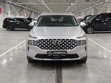 2021 Hyundai Santa Fe IV Рестайлинг, серебристый, 3530000 рублей, вид 2