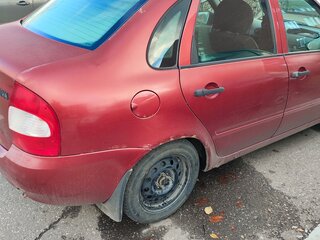 2007 Lada (ВАЗ) Kalina I, красный, 110000 рублей, вид 2