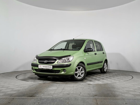 2008 Hyundai Getz I Рестайлинг, зелёный, 521000 рублей