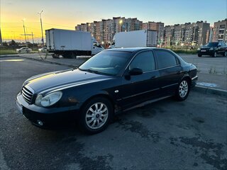2006 Hyundai Sonata ТагАЗ IV (EF) Рестайлинг, чёрный, 300000 рублей, вид 2