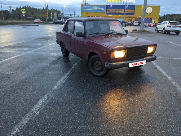2000 Lada (ВАЗ) 2107, пурпурный, 130000 рублей - вид 1