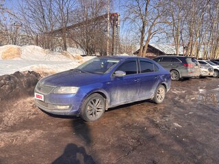 2018 Skoda Rapid I Рестайлинг, синий, 1350000 рублей, вид 4