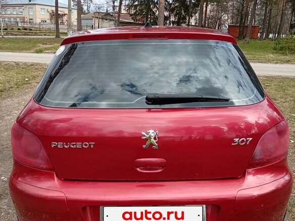 2005 Peugeot 307 I, красный - вид 3