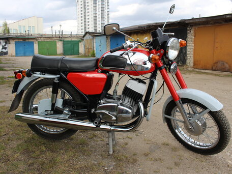 1977 Jawa 350/634, красный, 300000 рублей, вид 4