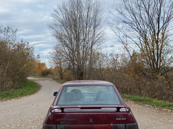 2005 Lada (ВАЗ) 2110, красный, 88000 рублей - вид 4