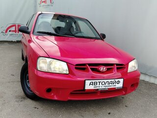 2000 Hyundai Accent I, красный, 155000 рублей, вид 4
