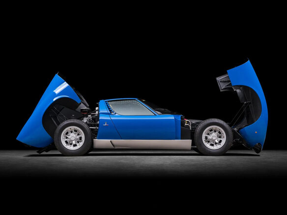 1967 Lamborghini Miura, синий - вид 5