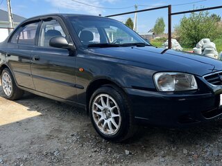 2007 Hyundai Accent ТагАЗ II, чёрный, 427000 рублей, вид 4