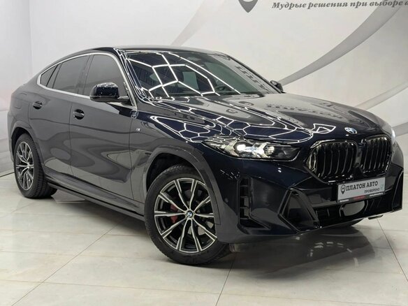 2023 BMW X6 30i III (G06) Рестайлинг, синий - вид 2