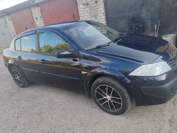 2008 Renault Megane II Рестайлинг, синий