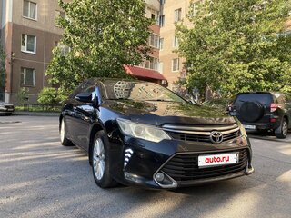 2015 Toyota Camry VII (XV50) Рестайлинг, чёрный, 1750000 рублей, вид 3